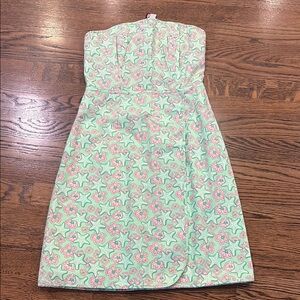 Vineyard Vines NWT starfish and floral Strapless Dress, xS